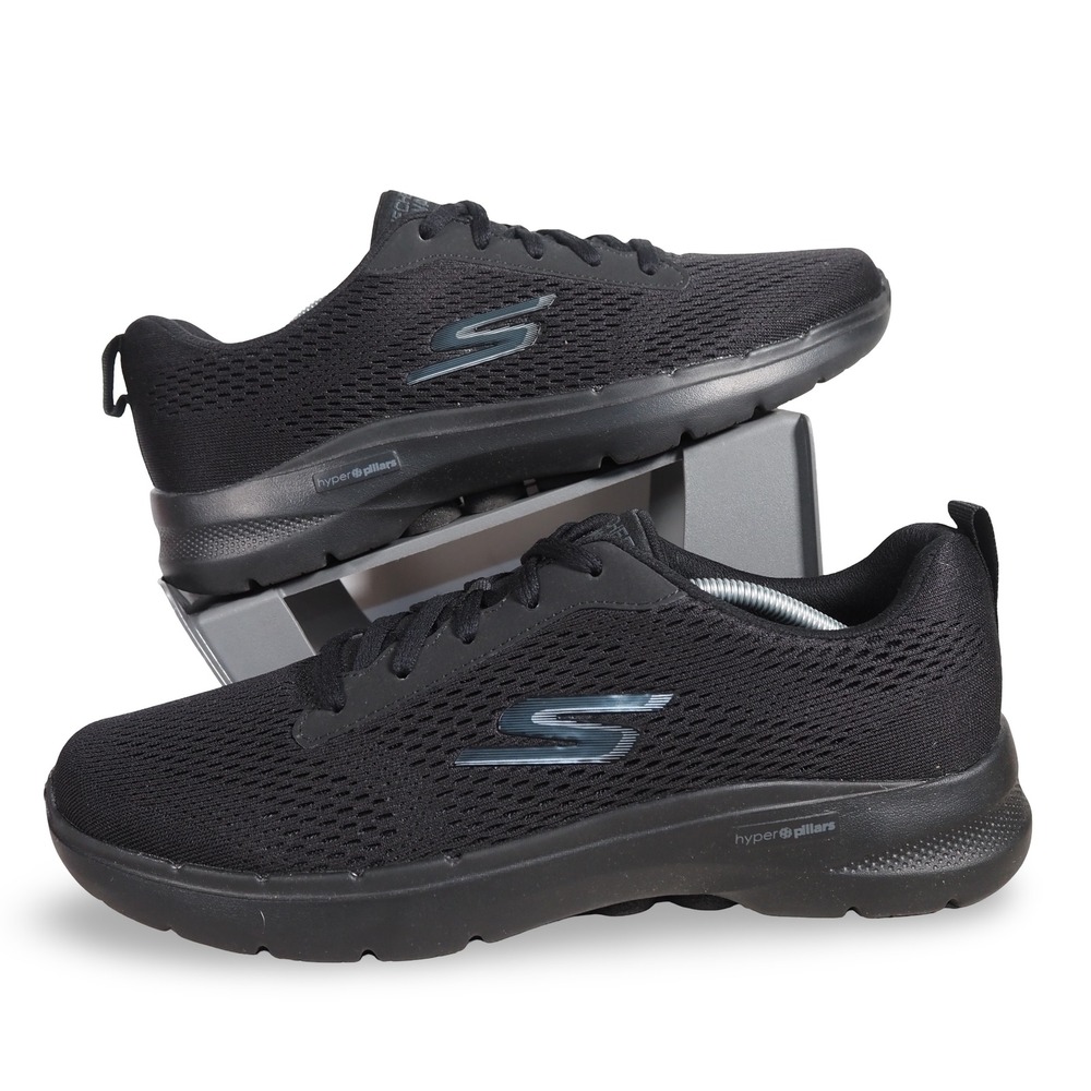 Skechers Go Walk 6 Avalo Lightweight Sneakers Mens 9.5 Black 216209